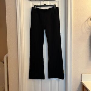 Betabrand Black Flare Women's Yoga Pants Two pockets Size M